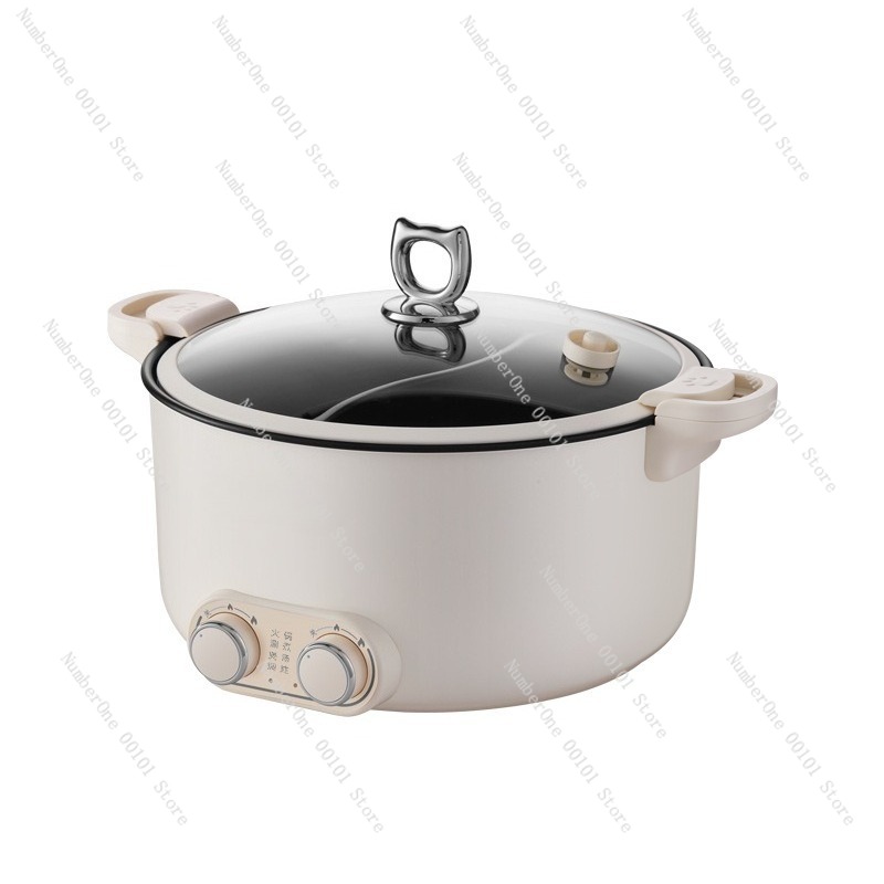 Kitchen Appliances Large - Pentola Elettrica Doppia da 6L/8L, Multifunzione,