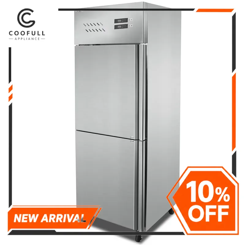 Kitchen Appliances Direct - Frigorifero a due porte in acciaio