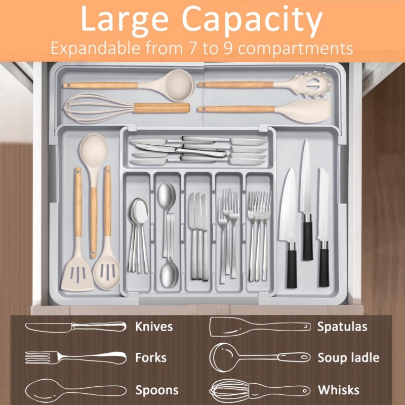Kitchen Appliances Large - Organizzatore Espandibile per Cassetti da Cucina,