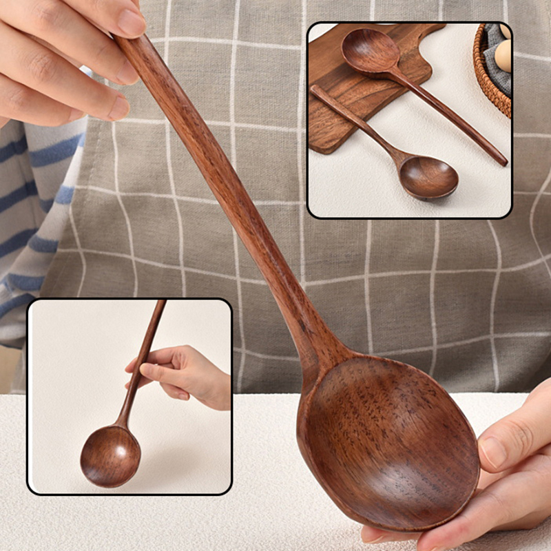 Kitchen Appliances Large - Cucchiaio Lungo in Legno per Ramen,