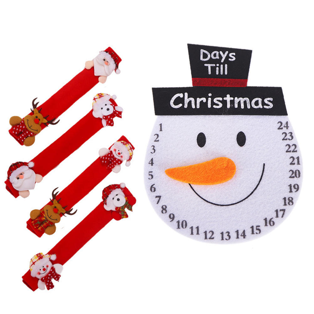 Kitchen Appliances For.Xmas - Set di Copri-Maniglie Natalizi in Materiale