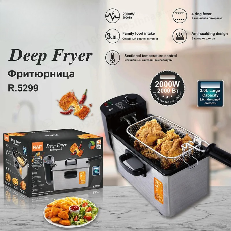 Kitchen Appliances Commercial - Piccola Friggitrice Elettrica per Uso Domestico