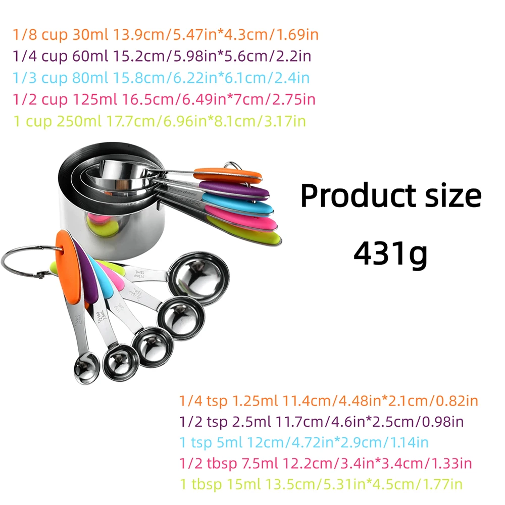 5/10 pezzi misurini e cucchiai - Kitchen Appliances On Sale recensione e prezzo